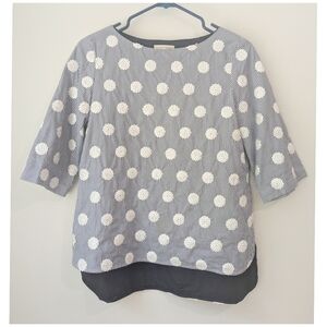 Ann Mashburn Sequin Polka Dot Top